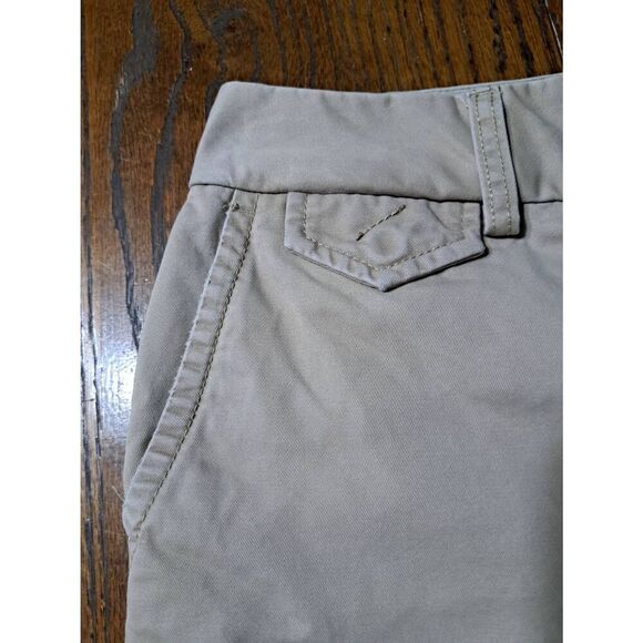 Size 8 Eddie Bauer Mercer Fit Cotton Tan Khaki Pants with Pockets Belt Loops - Picture 3 of 6